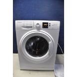 A HOTPOINT NSWR743UWKUK 7kg WASHING MACHINE, measuring width 60cm x depth 54cm x height 85cm (PAT