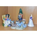 FOUR FIGURINES, comprising Lladro Study Buddies 5451, by Regino Torrijos, issued 1987 - retired