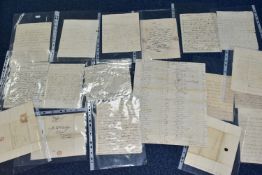 EPHEMERA, a collection of eighteen formal letters and bills dating from 1782 - 1831, mostly