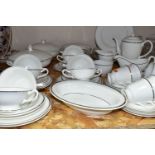 A SEVENTY ONE PIECE ROYAL WORCESTER 'SILVER JUBILEE' PATTERN DINNER SERVICE, comprising two