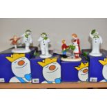 FOUR BOXED COALPORT THE SNOWMAN CHARACTER FIGURES, comprising The Greeting, Thanks Mum limited