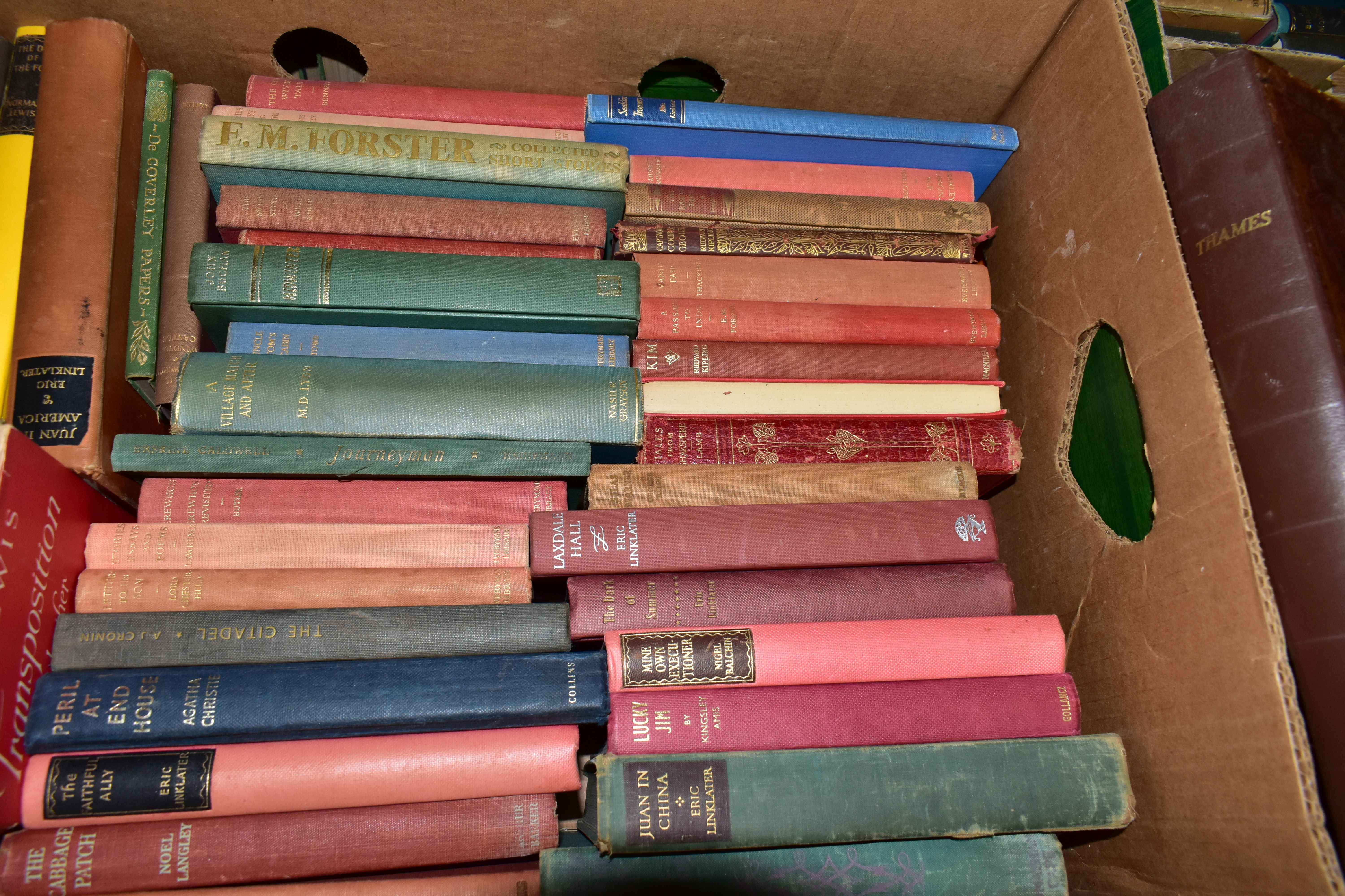 FIVE BOXES OF ANTIQUARIAN BOOKS, containing over 100 titles including four C.S. Lewis titles The - Image 4 of 6