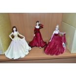 THREE BOXED COALPORT FIGURINES, comprising limited edition 'Shall we Dance' from an edition of 300