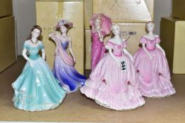 FIVE BOXED COALPORT AUSTRALIAN EXCLUSIVE FIGURINES, limited editions, comprising Joy 178/1000,