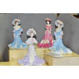 FOUR COALPORT LIMITED EDITION FIGURINES FROM THE 'HIGH SOCIETY COLLECTION', comprising 'Lady Sara'