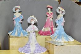 FOUR COALPORT LIMITED EDITION FIGURINES FROM THE 'HIGH SOCIETY COLLECTION', comprising 'Lady Sara'
