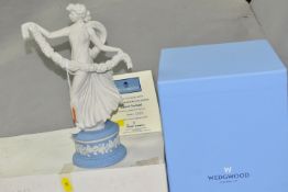 A LIMITED EDITION WEDGWOOD FIGURINE 'LAUREL GARLAND', from the Dancing Hours Collection, 1568/3000