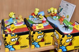 THREE BOXED COALPORT THE SIMPSONS FIGURE GROUPS, comprising 'Mush!' limited edition 1139/4000,