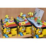 THREE BOXED COALPORT THE SIMPSONS FIGURE GROUPS, comprising 'Mush!' limited edition 1139/4000,