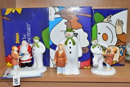 THREE BOXED COALPORT THE SNOWMAN CHARACTER FIGURES, comprising The Special Gift: Collector's