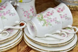 A ROYAL ALBERT 'FOR ALL SEASONS' PARKLAND PATTERN PART DINNER SET, comprising six small dishes (