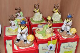 SEVEN BOXED ROYAL DOULTON BUNNYKINS FIGURES, comprising limited edition 'Mermaid Bunnykins' DB263,