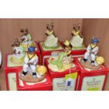 SEVEN BOXED ROYAL DOULTON BUNNYKINS FIGURES, comprising limited edition 'Mermaid Bunnykins' DB263,