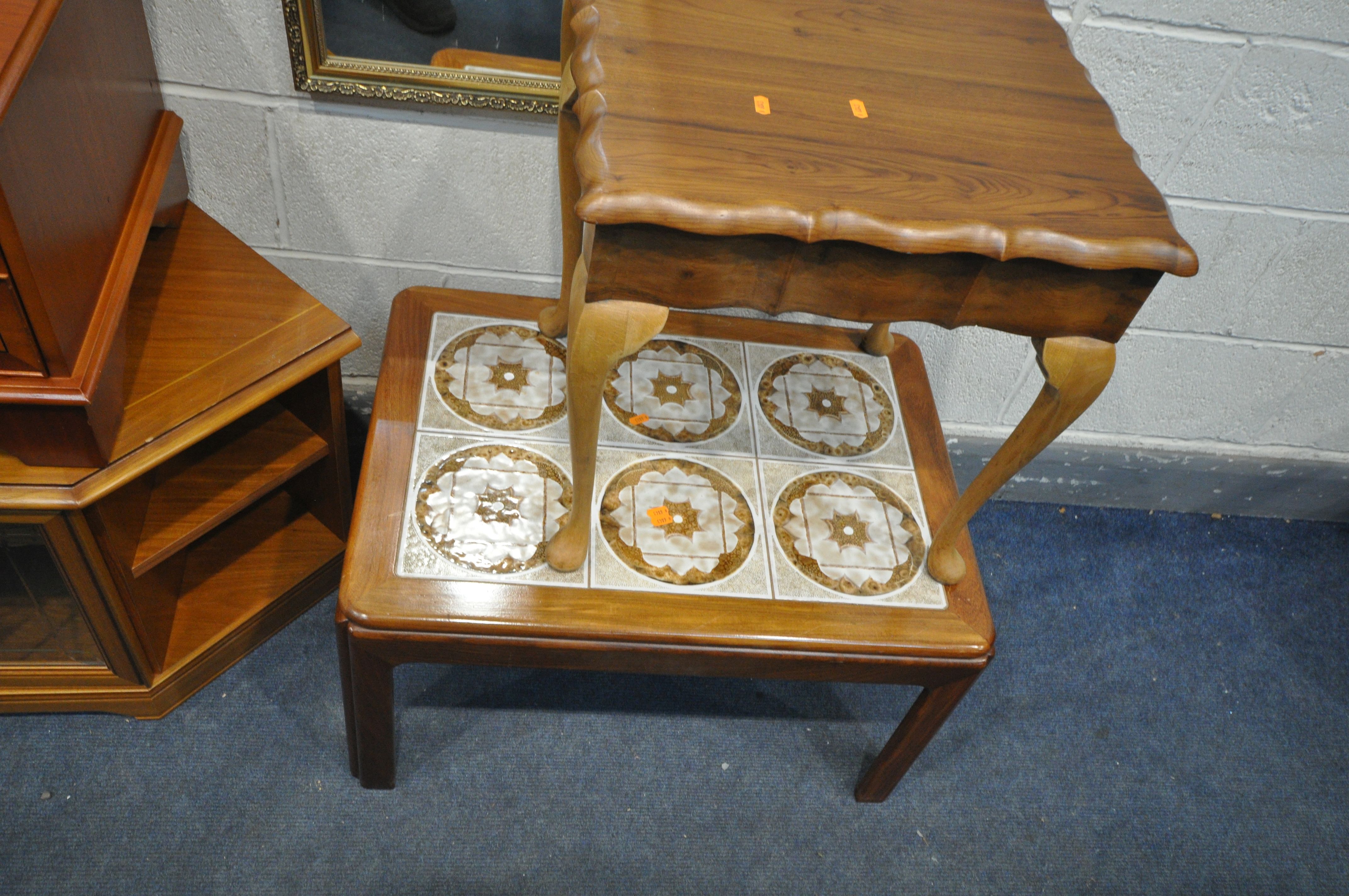 A SELECTION OF MID CENTURY FURNITURE, to include a Nathan media cabinet, a G Plan tile top coffee - Image 3 of 5