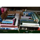 THREE BOXES OF BOOKS, approximately sixty to seventy titles, mainly art and design, also travel,