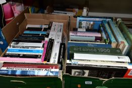 THREE BOXES OF BOOKS, approximately sixty to seventy titles, mainly art and design, also travel,