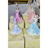 SIX BOXED COALPORT FIGURINES, comprising 'Janet' from the Collingwood collection with