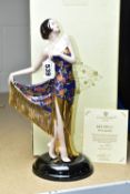 A BOXED COALPORT 'THE FLAPPER' FIGURINE, from the 'Kathleen Parsons Art Deco Collection', limited