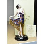 A BOXED COALPORT 'THE FLAPPER' FIGURINE, from the 'Kathleen Parsons Art Deco Collection', limited