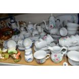 A GROUP OF TEAWARES AND CERAMICS, comprising Royal Doulton Expressions 'Windermere' pattern two