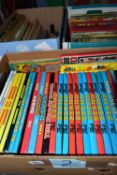 BOOKS, three boxes containing approximately eighty children's titles in hardback format to include