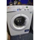 A INDESIT XWD71452W 7KG WASHING MACHINE measuring width 60cm x depth 56cm x height 85cm (PAT pass