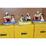THREE BOXED COALPORT WALLACE AND GROMIT FIGURES /FIGURE GROUPS, comprising 'Picnic on the Moon'