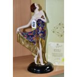 A COALPORT LIMITED EDITION FIGURINE FROM THE ART DECO COLLECTION, 'The Flapper' 497/2000 with