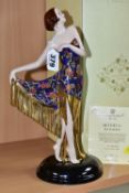 A COALPORT LIMITED EDITION FIGURINE FROM THE ART DECO COLLECTION, 'The Flapper' 497/2000 with