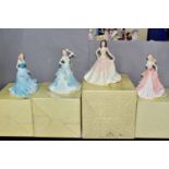 FOUR BOXED COALPORT FIGURINES, comprising 'Janet' from the Collingwood Collection with