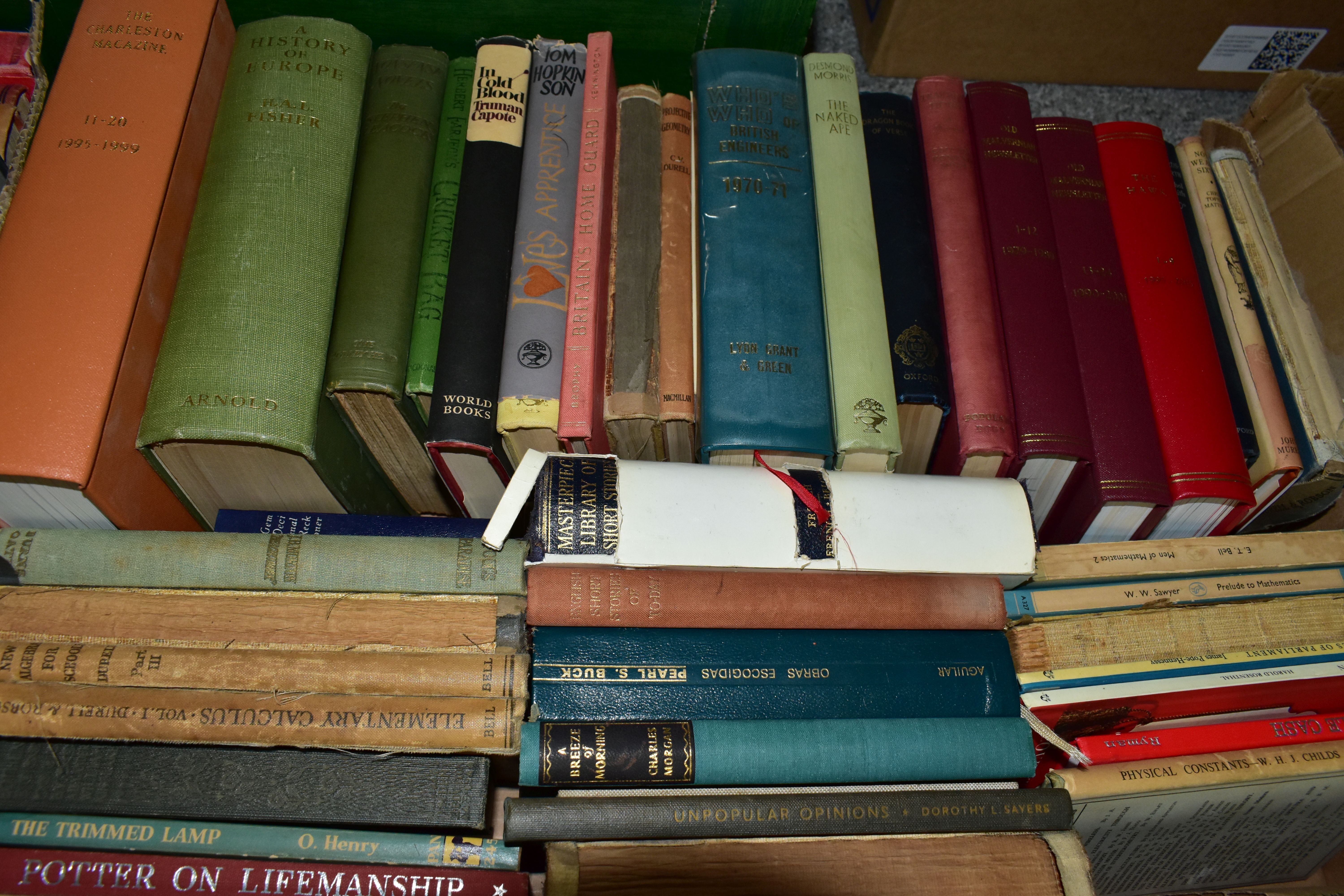 FIVE BOXES OF ANTIQUARIAN BOOKS, containing over 100 titles including four C.S. Lewis titles The - Image 6 of 6