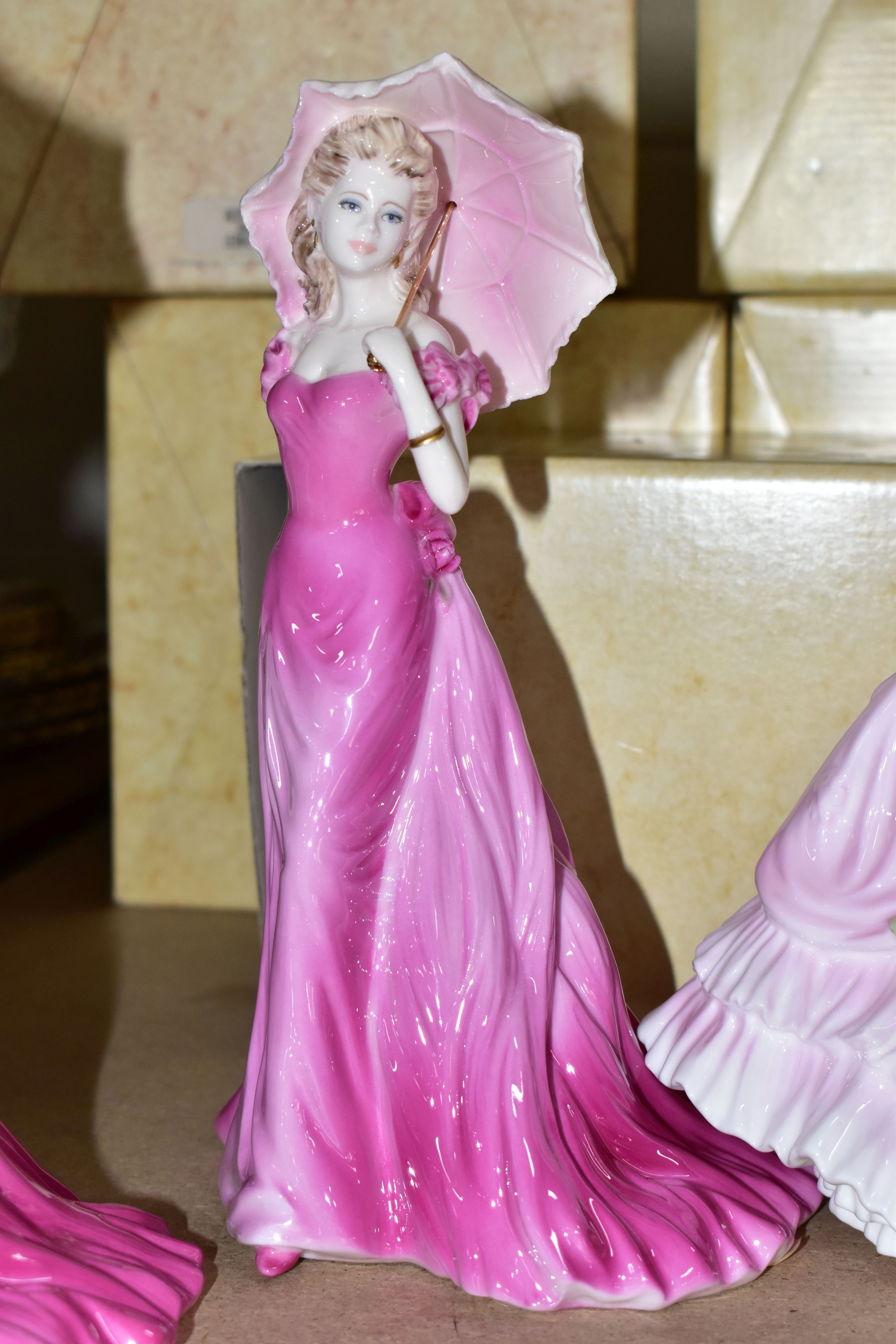 FIVE BOXED COALPORT AUSTRALIAN EXCLUSIVE FIGURINES, limited editions, comprising Margot 89/500, - Image 7 of 7