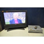 A SHARP LC-26SD1E 26in TV with remote AND TWO Alba DVD players model Numbers Dvd45 and DS-5711D (all