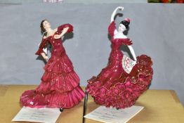 TWO COALPORT LIMITED EDITION FIGURINES FROM THE 'A PASSION FOR DANCE COLLECTION', comprising '