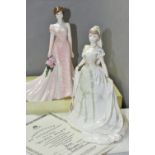 TWO BOXED LIMITED EDITION COALPORT FIGURINES OF BRIDES, comprising The Modern Brides Collection '