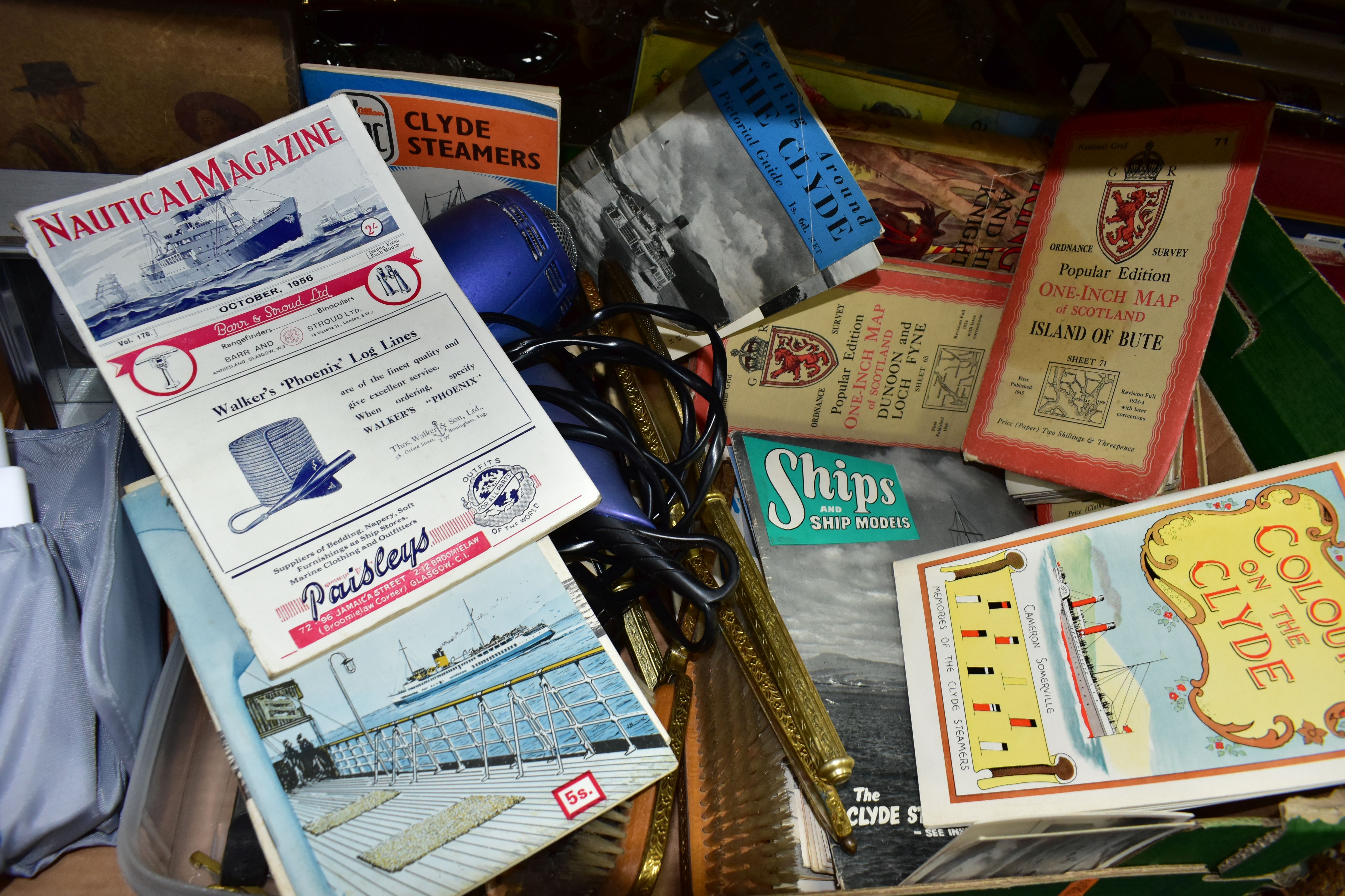 TWO BOXES OF CERAMICS, GLASS, EPHEMERA AND SUNDRY ITEMS, to include 'King Arthur And His Knights' by - Image 4 of 6