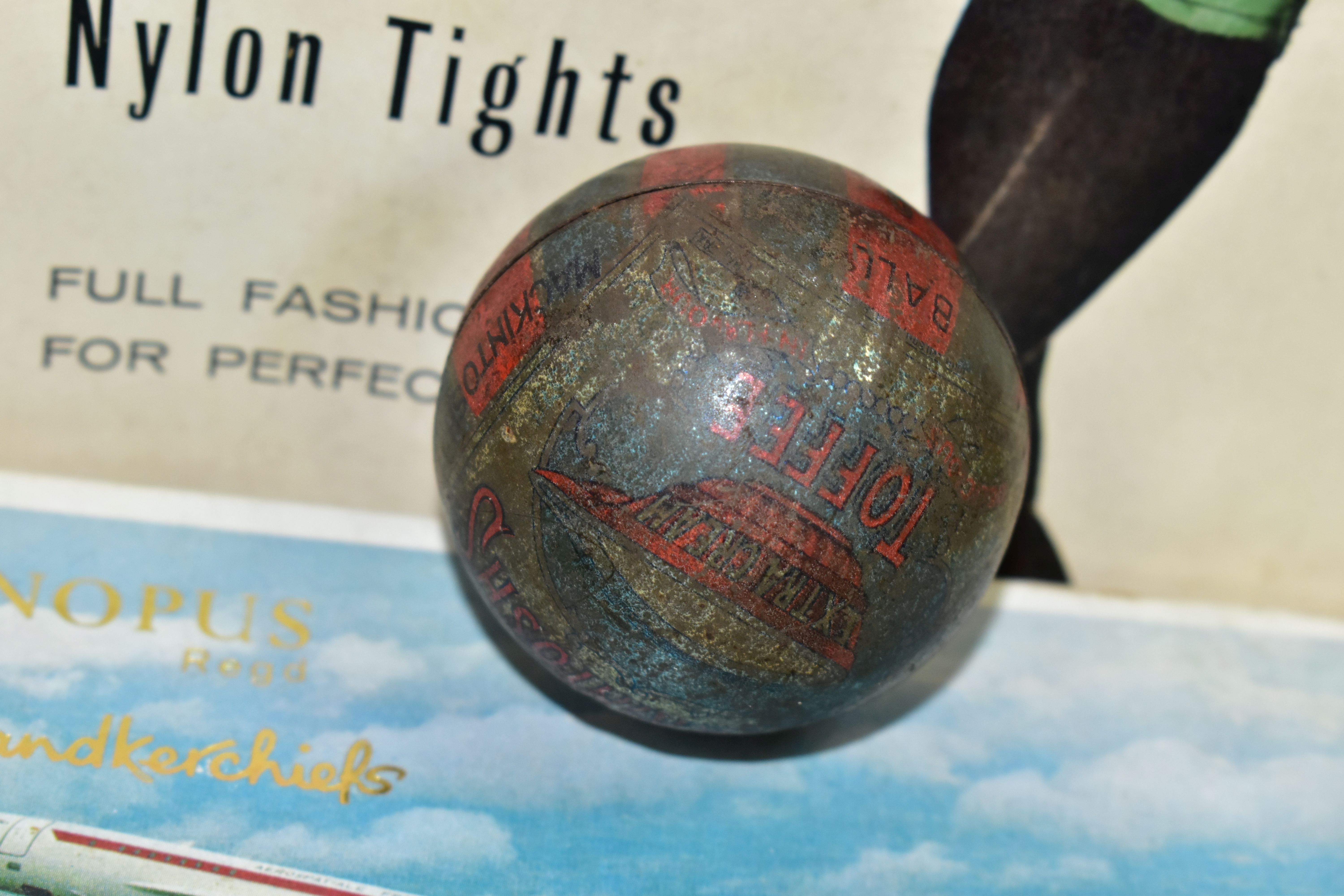 TWO BOXES OF VINTAGE PACKAGING AND ADVERTISING, to include a Mackintosh's Coronation Toffee Ball tin - Bild 5 aus 11