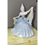 A BOXED COALPORT 'THE MILLENNIUM BALL' LIMITED EDITION FIGURINE, 'Rain' numbered 1495/2500, with