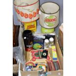 A BOX AND LOOSE BREWERIANA AND SUNDRY ITEMS, to include Double Diamond and Skol table lamps with