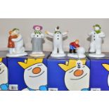 FIVE BOXED COALPORT THE SNOWMAN CHARACTER FIGURES, comprising The Special Moment, Dressing Up, The