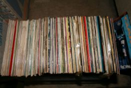 A TRAY CONTAINING APPROX ONE HUNDRED AND FIFTY LPs including a quantity of Gilbert and Sullivan,