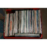 A TRAY CONTAINING APPROX ONE HUNDRED AND FORTY LPs including David Essex, The Osmonds, Dolly Parton,