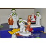 THREE BOXED COALPORT THE SNOWMAN CHARACTER FIGURES, comprising The Special Gift: Collector's
