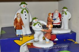 THREE BOXED COALPORT THE SNOWMAN CHARACTER FIGURES, comprising The Special Gift: Collector's