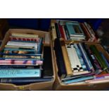 THREE BOXES OF ANTIQUES REFERENCE BOOKS AND OLD AUCTION CATALOGUES FOR SOTHEBYS, CHRISTIES, ETC,