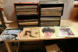 FOUR RECORD CASES CONTAING OVER ONE HUNDRED AND FORTY LPs AND 12in SINGLES including Portrait by The
