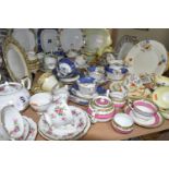 A SELECTION OF AYNSLEY TEA WARES ETC, to include Grotto Rose tea for two, 4145 pattern tea for