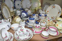A SELECTION OF AYNSLEY TEA WARES ETC, to include Grotto Rose tea for two, 4145 pattern tea for