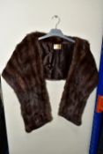 A LADIES BROWN FUR STOLE made by Charles Henry Furriers -Bradford (1)