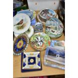 A QUANTITY OF COLLECTABLE PLATES, comprising four plates in the A Land Fit For Heroes series 'Safely